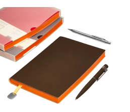 Ежедневник А5 недатированный «Mercury», коричневый