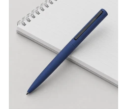 Ручка металлическая шариковая «Bevel», синий/черный