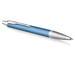 Шариковая ручка Parker IM Premium K318  Blue Grey CT, стержень: M, цвет чернил: blue, в подарочной упаковке.