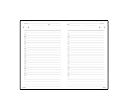 Ежедневник А5 недатированный «Бумвинил», черный