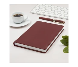 Ежедневник А5 датированный «Velvet» 2026, бордовый