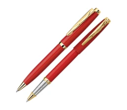 Набор Pierre Cardin PEN&PEN: ручка шариковая + роллер. Цвет - красный. Упаковка Е.