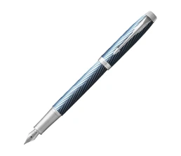 Перьевая ручка Parker IM Premium Blue Grey CT, перо: F, цвет чернил: blue, в подарочной упаковке.