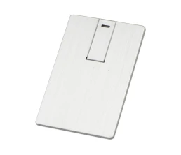 Флеш-карта USB 2.0 16 Gb в виде металлической карты 