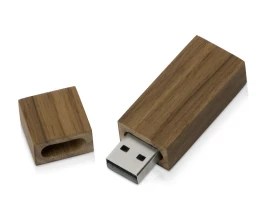 Флеш-карта USB 2.0 16 Gb «Woody» с магнитным колпачком, темное дерево