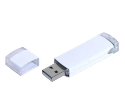 USB 2.0- флешка промо на 16 Гб прямоугольной классической формы