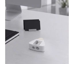 Точилка с ластиком "Easy duo", белый