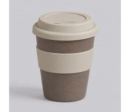 Стакан с силиконовой крышкой "Cafe", beige
