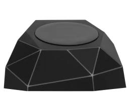 Док-станция «Geo Dock» с быстрой беспроводной зарядкой, черный с белой подсветкой. XOOPAR