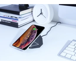 Док-станция «Geo Dock» с быстрой беспроводной зарядкой, черный с белой подсветкой. XOOPAR