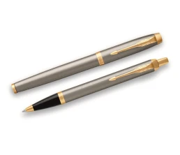 Набор Parker «IM Core Brushed Metal GT»: ручка шариковая, ручка роллер