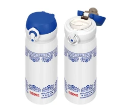 Термос из нерж. стали тм THERMOS JNL-402-BLWH SS V.Insulated Flask,400ml, бело-синий