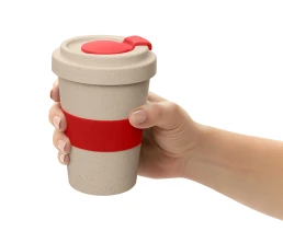 Стакан из пшеничного волокна «Flava», красный