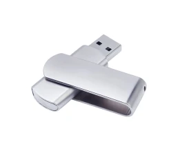 USB 2.0- флешка на 2 Гб матовая поворотная