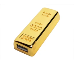 USB-флешка на 128 Гб в виде слитка золота, золотой