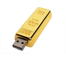 USB-флешка на 128 Гб в виде слитка золота, золотой