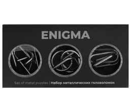 Набор из 3 металлических головоломок в мешочках «Enigma»