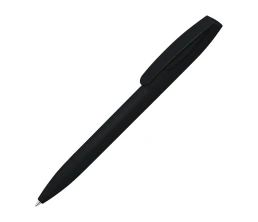 Шариковая ручка "Coral Gum " с прорезиненным soft-touch корпусом и клипом., черный