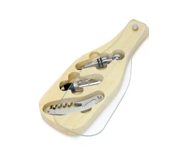 Набор аксессуаров для вина со стеклянной крышкой «Pinotage» Набор аксессуаров для вина со стеклянной крышкой «Pinotage»