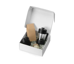 Подарочный набор с кофе, кружкой и френч-прессом 