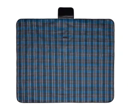 Непромокаемый плед для пикника Fabrizio, синий/черный