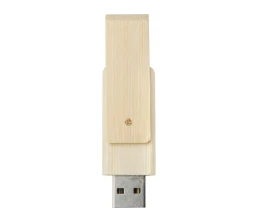 Rotate, USB-накопитель объемом 4 ГБ из бамбука, бежевый