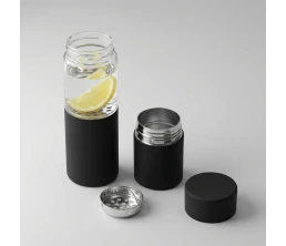 Бутылка для воды FLAVOUR U SEE, 460 мл, черный