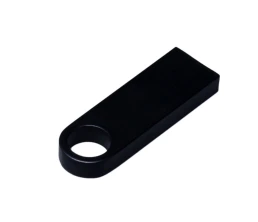 USB 3.0-флешка на 16 Гб с мини чипом и круглым отверстием, черный