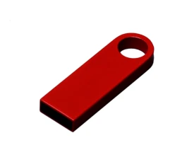 USB 3.0-флешка на 16 Гб с мини чипом и круглым отверстием, красный