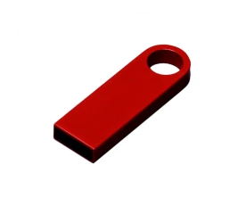 USB 3.0-флешка на 32 Гб с мини чипом и круглым отверстием, красный