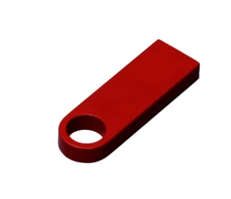 USB 3.0-флешка на 32 Гб с мини чипом и круглым отверстием, красный