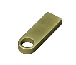 USB 3.0-флешка на 64 Гб с мини чипом и круглым отверстием, золотистый