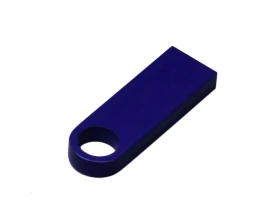 USB 3.0-флешка на 64 Гб с мини чипом и круглым отверстием, синий