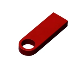 USB 3.0-флешка на 64 Гб с мини чипом и круглым отверстием, красный