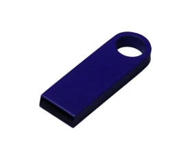 USB 3.0-флешка на 128 Гб с мини чипом и круглым отверстием, синий