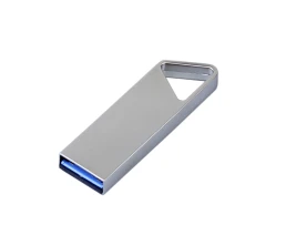 USB 3.0-флешка на 16 Гб с мини чипом, компактный дизайн, отверстие треугольной формы для цепочки