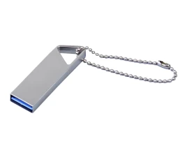 USB 3.0-флешка на 16 Гб с мини чипом, компактный дизайн, отверстие треугольной формы для цепочки