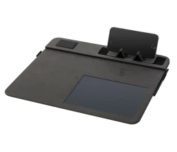 Многофункциональный коврик для мыши «Multi Pad» с беспроводной зарядкой и LCD экраном, 10 Вт, черный