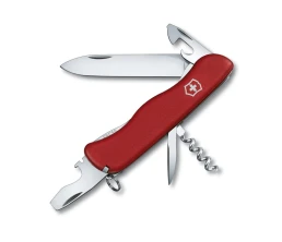 Нож перочинный VICTORINOX Picknicker, 111 мм, 11 функций, с фиксатором лезвия, красный