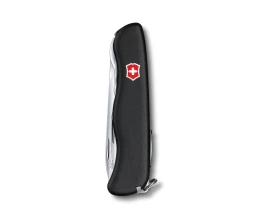 Нож перочинный VICTORINOX Picknicker, 111 мм, 11 функций, с фиксатором лезвия, чёрный