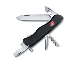 Нож перочинный VICTORINOX Picknicker, 111 мм, 11 функций, с фиксатором лезвия, чёрный