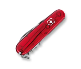 Нож перочинный VICTORINOX Spartan, 91 мм, 12 функций, полупрозрачный красный