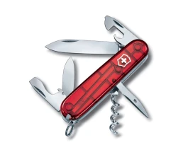 Нож перочинный VICTORINOX Spartan, 91 мм, 12 функций, полупрозрачный красный