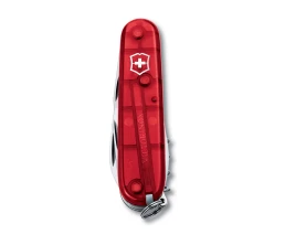 Нож перочинный VICTORINOX Spartan, 91 мм, 12 функций, полупрозрачный красный