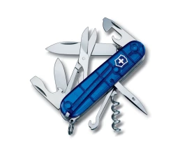 Нож перочинный VICTORINOX Climber, 91 мм, 14 функций, полупрозрачный синий