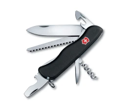 Нож перочинный VICTORINOX Forester, 111 мм, 12 функций, с фиксатором лезвия, чёрный