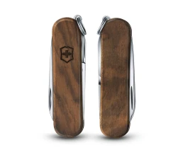 Нож-брелок VICTORINOX Classic SD, 58 мм, 5 функций, деревянная рукоять