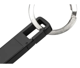 USB 2.0- флешка на 32 Гб c подсветкой логотипа «Hook LED», темно-серый, синяя подсветка