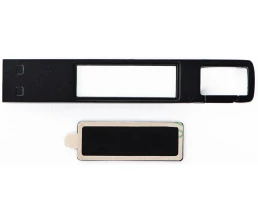 USB 2.0- флешка на 32 Гб c подсветкой логотипа «Hook LED», темно-серый, синяя подсветка
