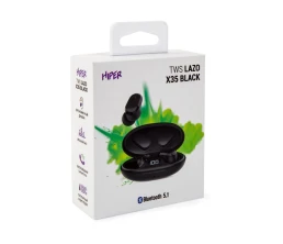 Наушники HIPER TWS Lazo X35 Black (HTW-LX35) Bluetooth 5.0 гарнитура, Черный